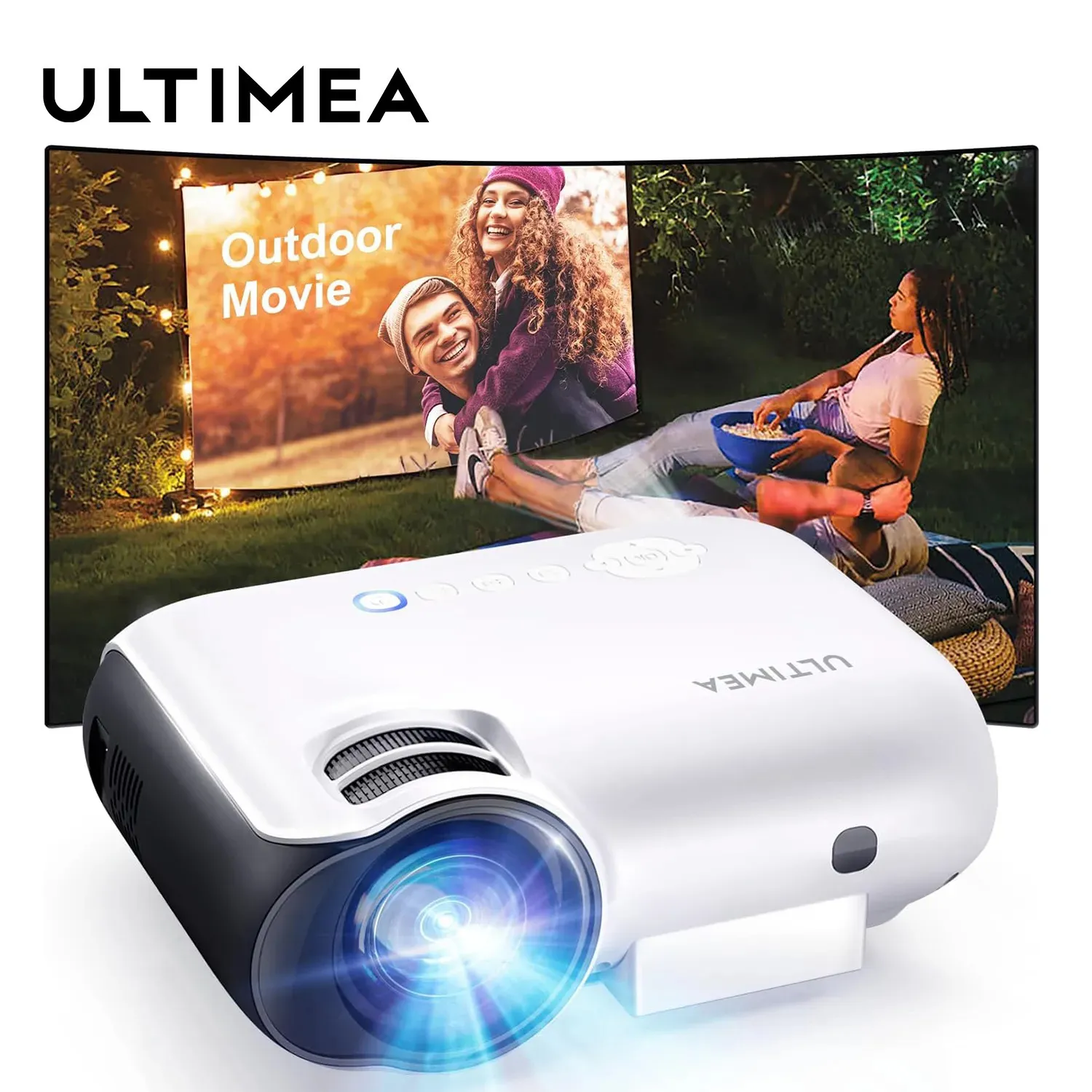 ULTIMEA Proyector Bluetooth Portátil Mini Smart 1080P Full HD Proyector De  Películas Soporte 4K Proyector De Cine En Casa Al Aire Libre 231018 De  118,13 €