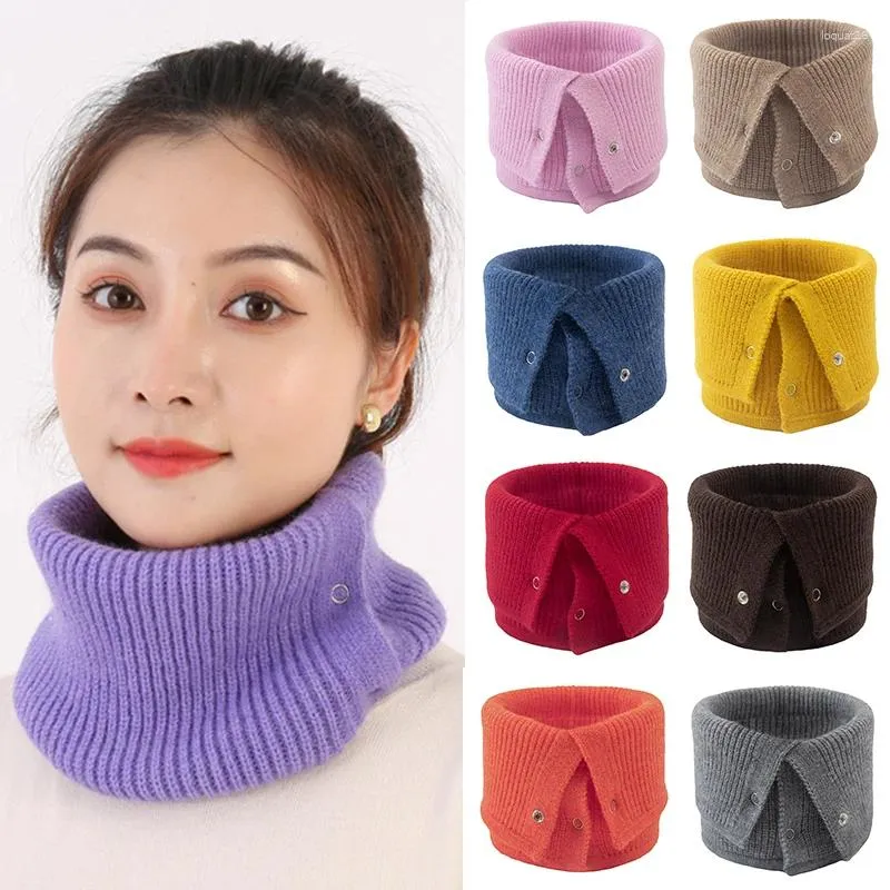 Scarves Winter Warm Cashmere Unisex Elastic Wool Knit Ring Neck Scarf Snood Female Thicken Windproof Cycling Driving Pullove