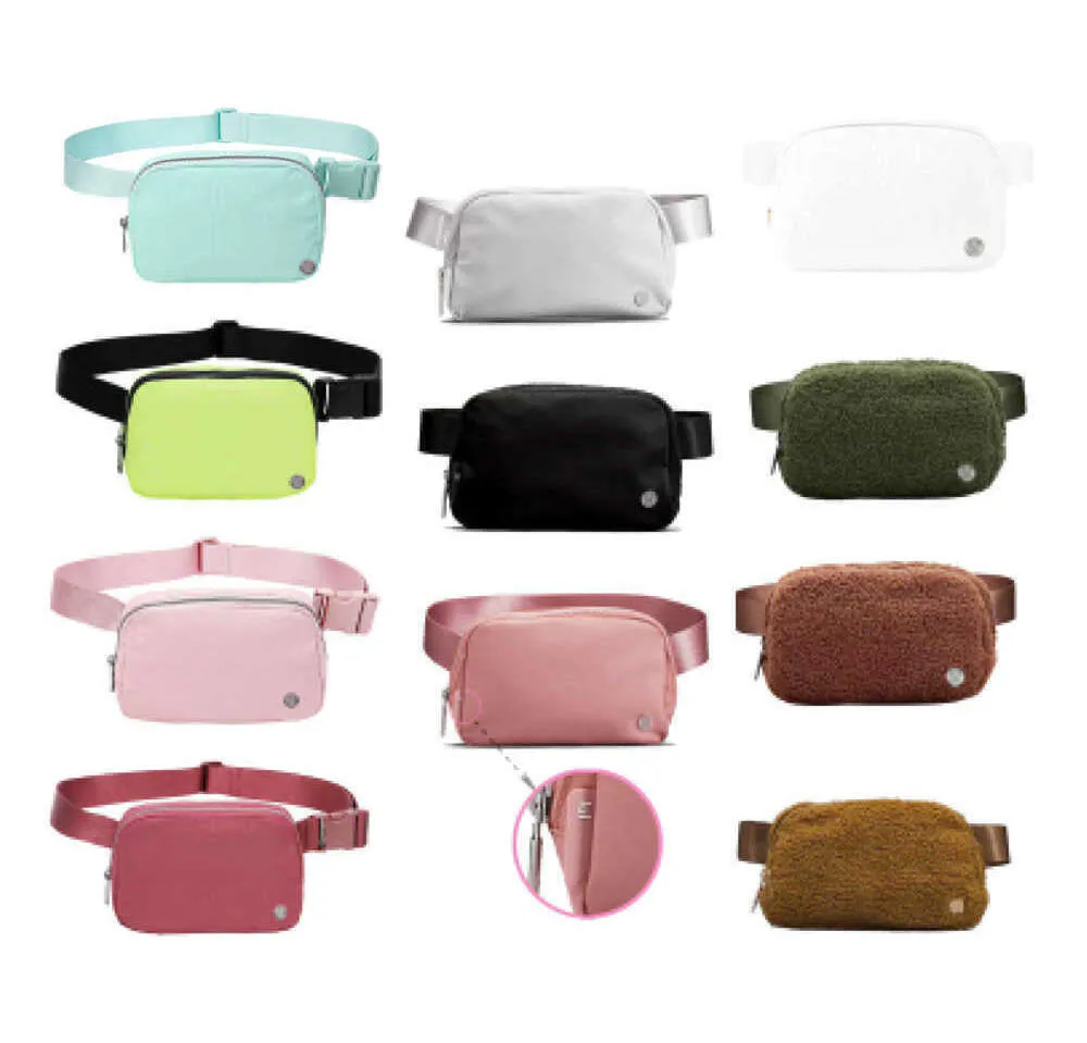 Lululemens Women Lulu Andywhere Fleece Chest Belt Bag Lulul Yoga Outdoor Sport Bumbag Luxury Designer Woman Crossbody Teddy Fanny Pack WAIST BUM BAGS 5165ESS