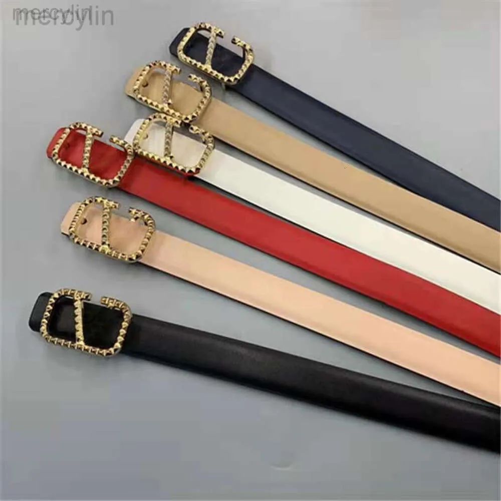 Designer Valantinos Belt New 2.3cm Belt Fashion Trend Versatile Thin Belt Student Dress Pants Belt more color valentine