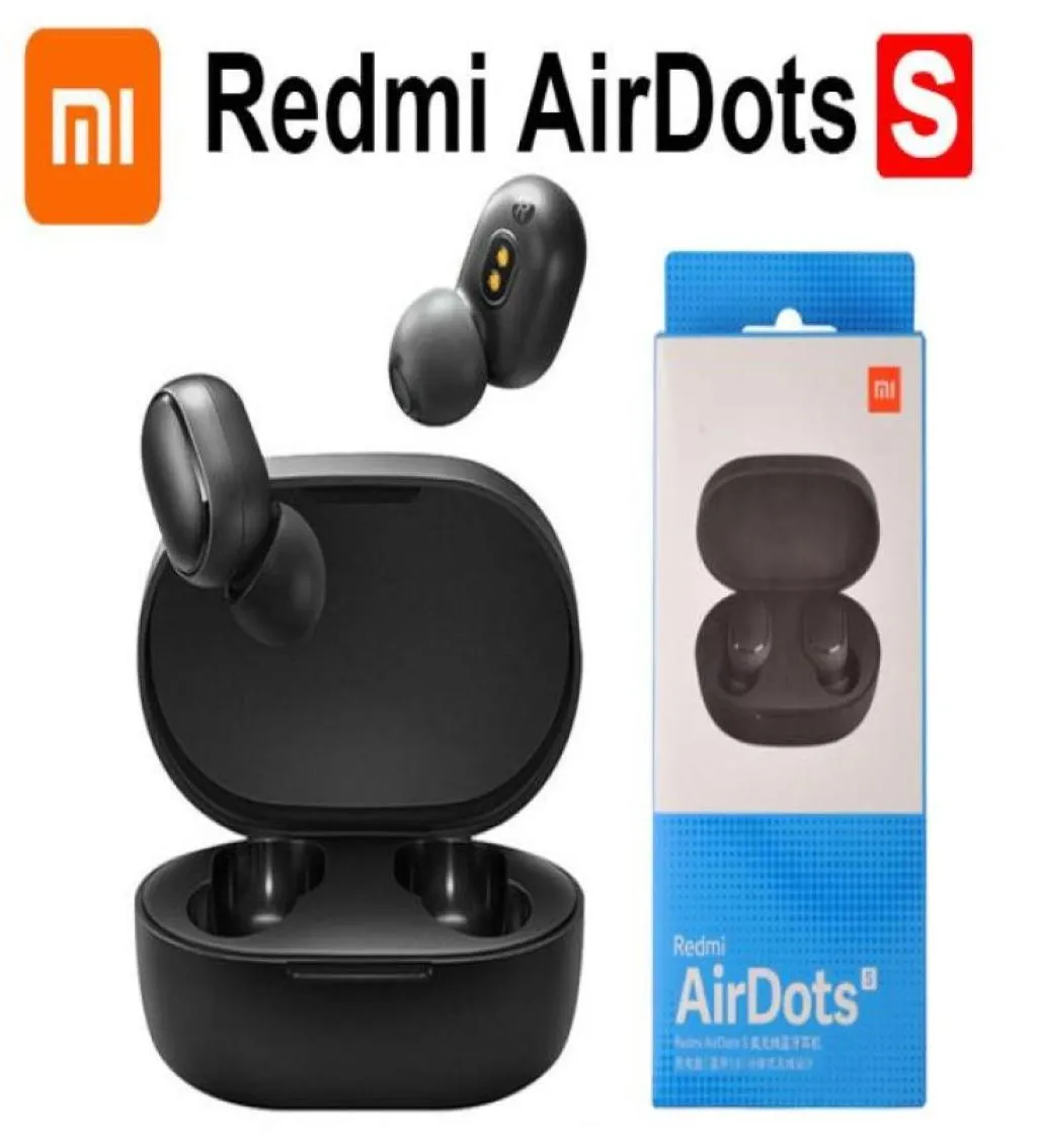 Xiaomi Redmi Airdots S TWS Wireless Bluetooth 50 hörlurar Stereo Bass med MIC Hands Brus Reduction Tap Control74536624970901