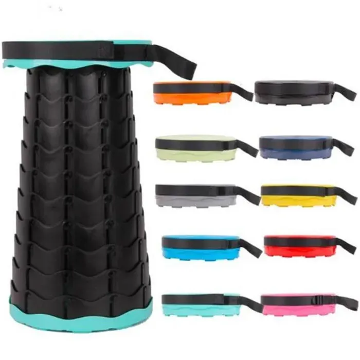 Portable Folding Stool Seat, Furniture Retractable Plastic Outdoor ...