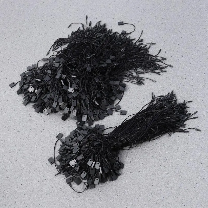 Cadeau cadeau 950pcs noir nylon serrure goupille boucle chaîne étiquette pratique cravate pratique rapide pour attacher le prix