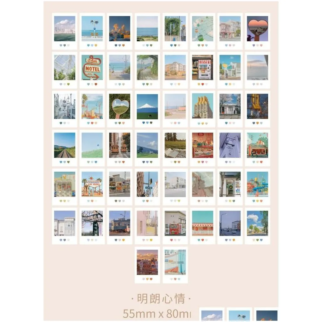 Other Arts And Crafts 50Pcs Ins Material Paper Aesthetic Kawaii Decorative Diy Scrapbooking Journaling Diary Drop Delivery Home Garde Otyzq