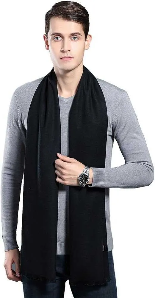 オハヨミメンズスカーフ冬のファッションフォーマルフォーマルソフトスカーフ男性