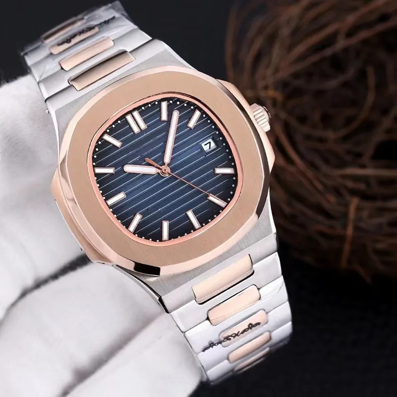 2023 MENS WATK 40 mm Master Automatyczne mechaniczne zegarek Sapphire Classic Fashion Stael Waterproof Waterproof Watch Band Lukse Zegarwatch PH031