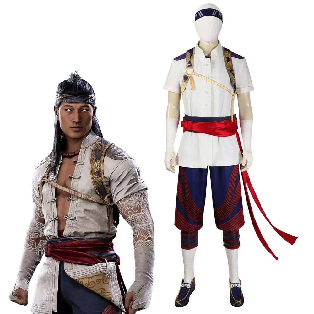Mortal Kombat Liu Kang Cosplay Costume Set With Chinese Style Button mortal-kombat-liu-kang-cosplay-costume-set-with-chinese-style-button