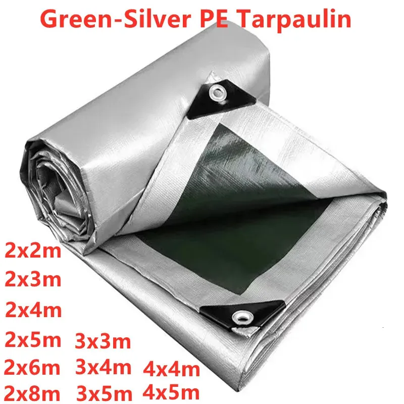 Tents and Shelters PE 0.32 mm tarpaulin rainproof cloth outdoor awning garden plant shed truck awning waterproof sunshade sail pet dog house cover 231018