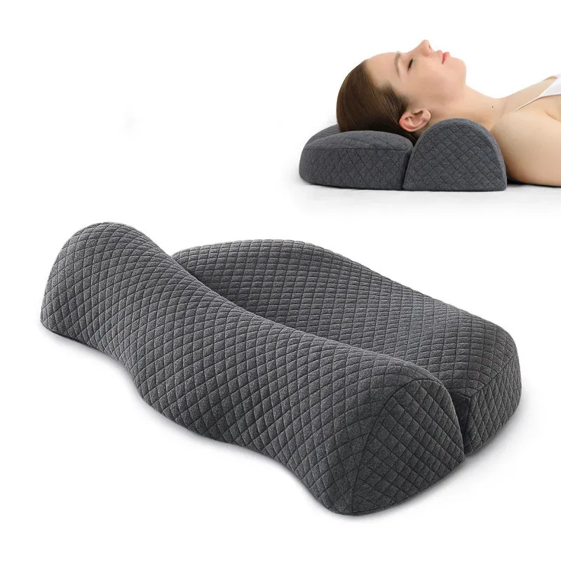 Kudde minne skum ortopedisk cervikal kudde ergonomi massage sovande nack smärtlindring långsam rebound sängkläder 231017