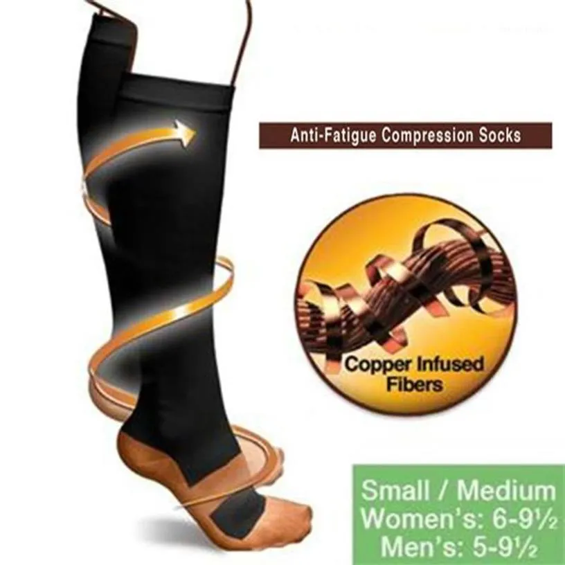Skarpetki męskie antyfatige kompresja unisex miękka anty-zmęczenie magia wspierająca kolano wysokie pończochy1279y