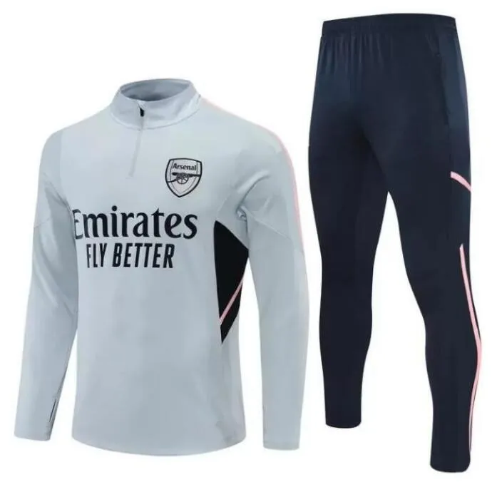 Arsenal 2024 2025 FuBball Trainingsanzug Manner Kinder Halbe Pullover Langarm FuBball FuBball Gunners Training Anzug Von 15 97 DHgate