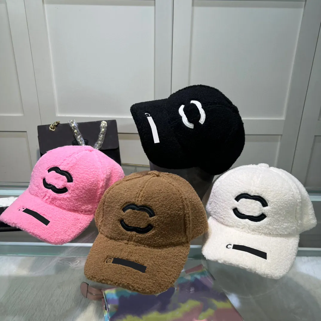 Luxe Baseball Cap Wol Designer Ball Caps Met Letter Man Vrouw Merk Winterhoed Zwart Witte Kleur