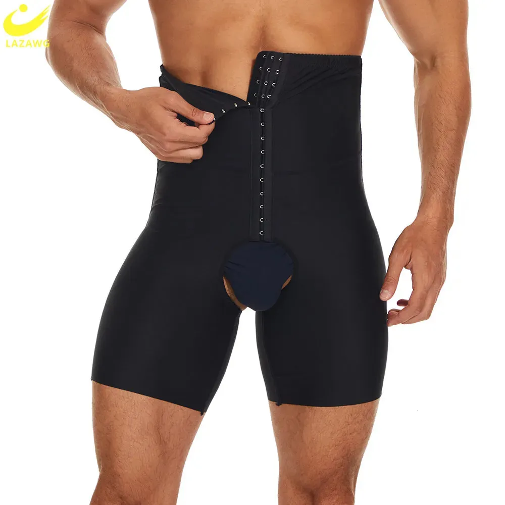 LAZAWG Mens High Waisted Waist Tummy Control Shorts Black Slimming Shorts  For Men Panties For Gym And Body Shaping Style 231018 From Yao07, $11.77