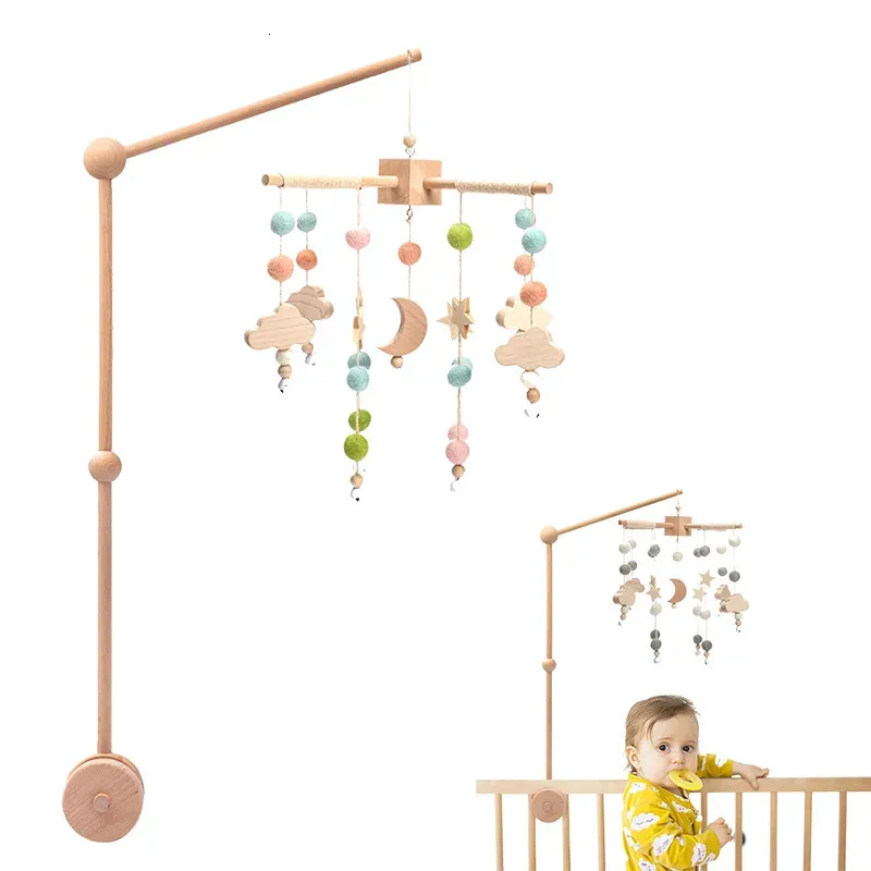 Mobiles Babyrammelaars Wieg Speelgoedhouder Roterende Mobiele Bed Bel Speeldoos Projectie 012 Maanden geboren Baby Geschenken 231017