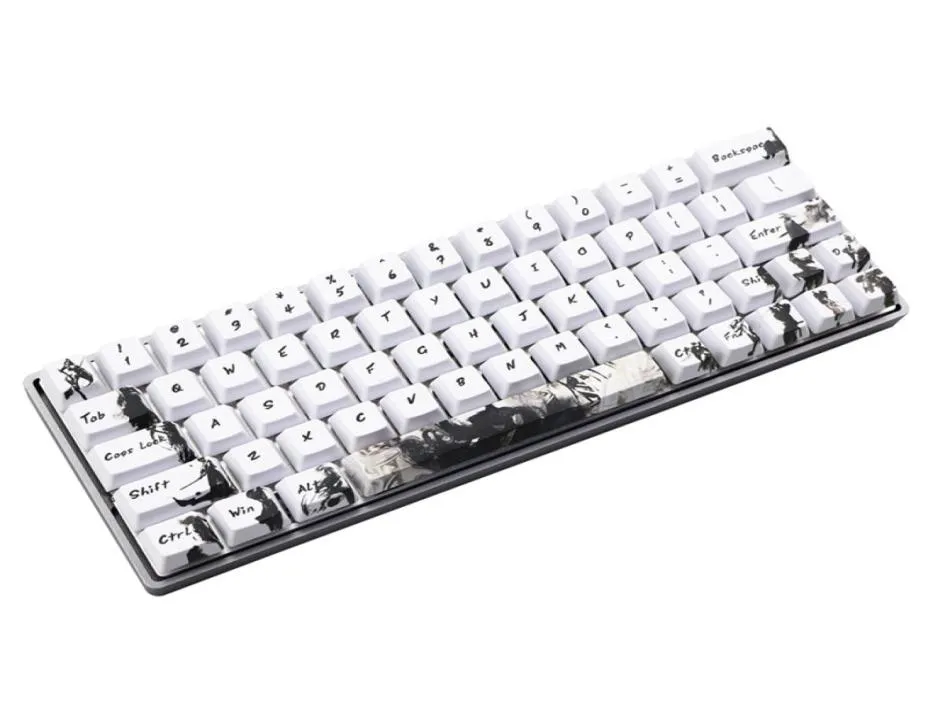 Capuchons de touches de clavier en PBT teintés, profil OEM pour commutateurs MX GH60 RK61ALT61Annie poker GK61 GK64 dz60, capuchons de clavier Knight errant 210611093445