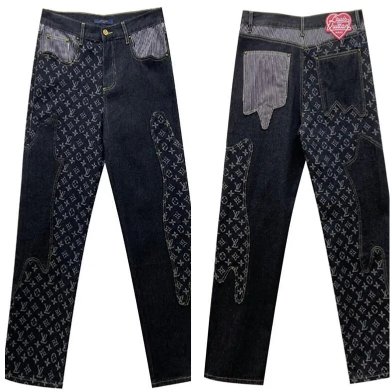 Men's Jeans high street fashion Luxury brand men Designer Jeans Slim Fit high quality jean