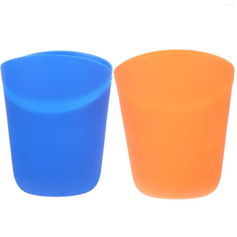 Conjuntos de vajillas 2 PCS Cubo de palomitas de maíz Bolsas de golosinas Bolsas de fiesta Servir Caja de embalaje Soporte de gel de sílice Bañera Taza de contenedor de teatro