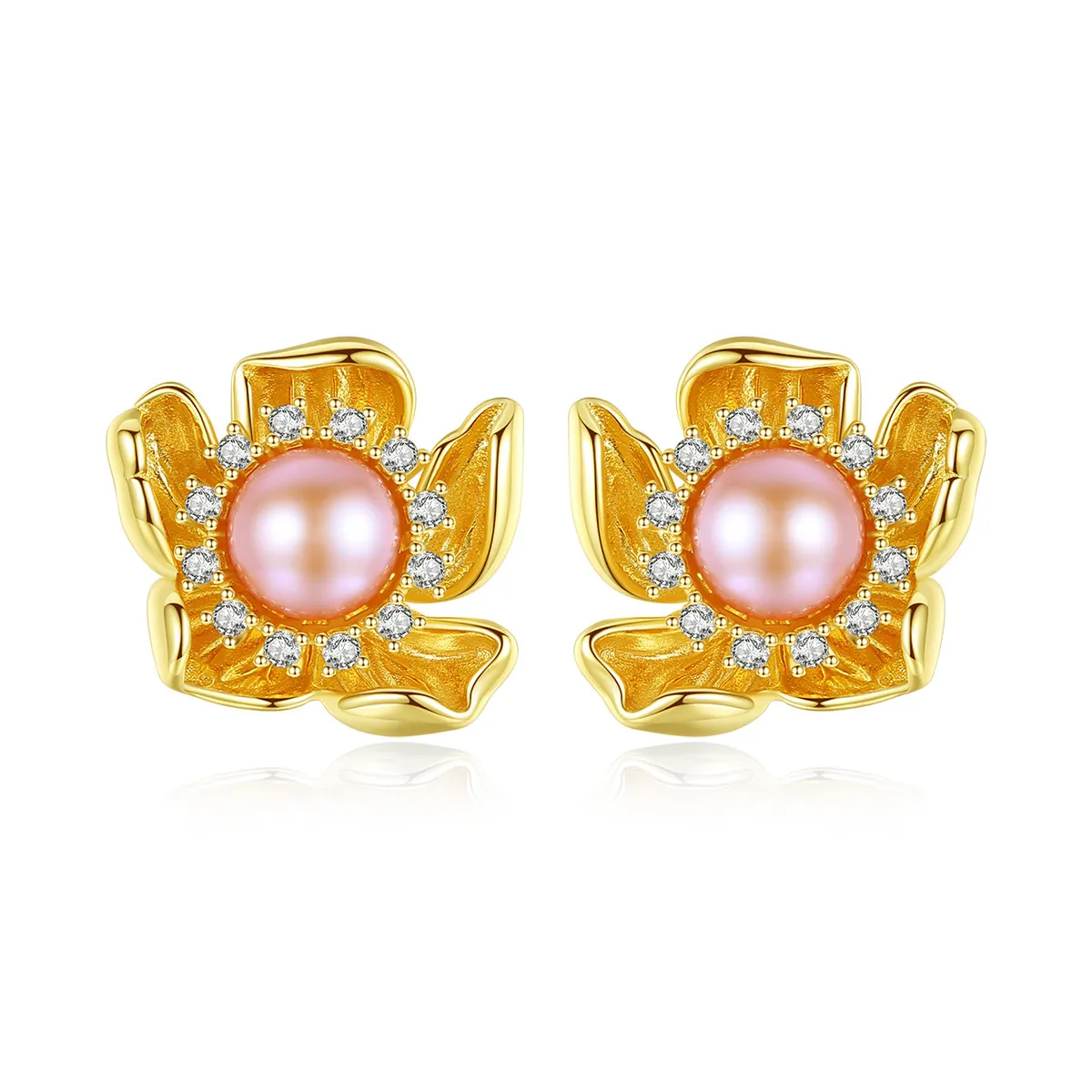 Boucles d'oreilles rétro à fleurs en argent S925, micro-ensemble de perles en Zircon, grandes boucles d'oreilles à tige pour femmes européennes, boucles d'oreilles classiques, cadeau de saint-valentin, bijoux de fête mixtes SPC