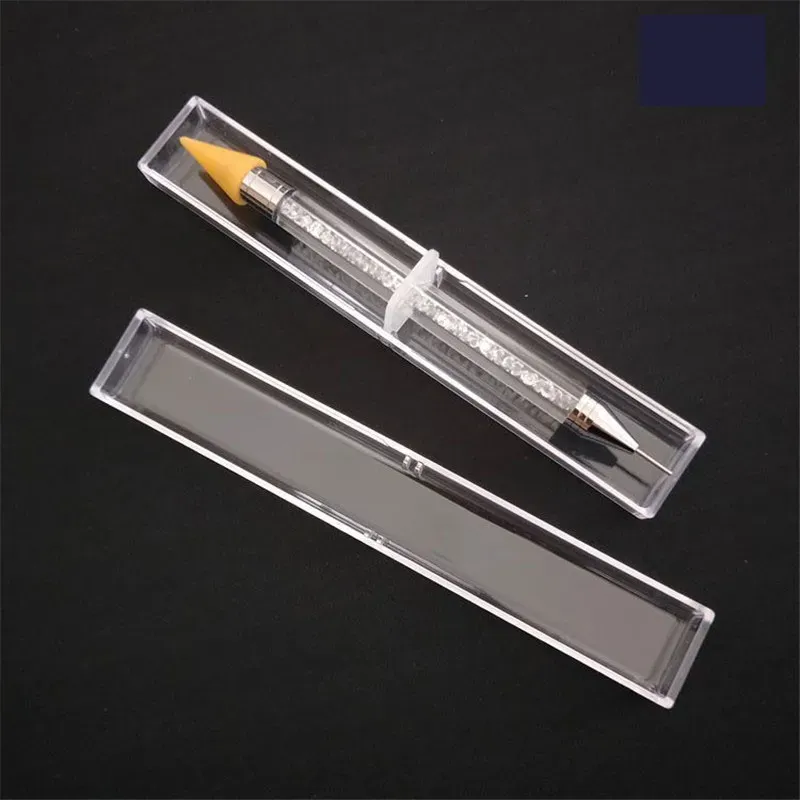 Double-end Nail Dotting Pen Crystal Beads Handle Rhinestone Studs Picker Wax Pencil Manicure Nail Art Tools