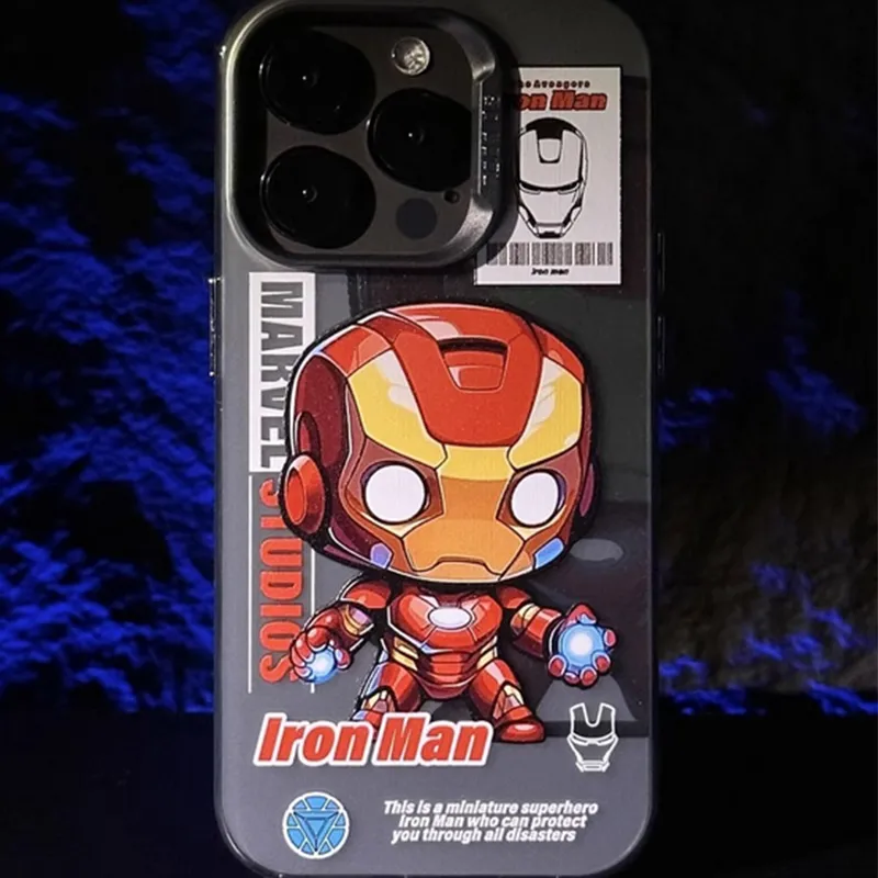 Coque de téléphone à motif de dessin animé, étui arrière pour iPhone 15Pro Max 14 Pro Max Mini 12 13 14 15 Plus