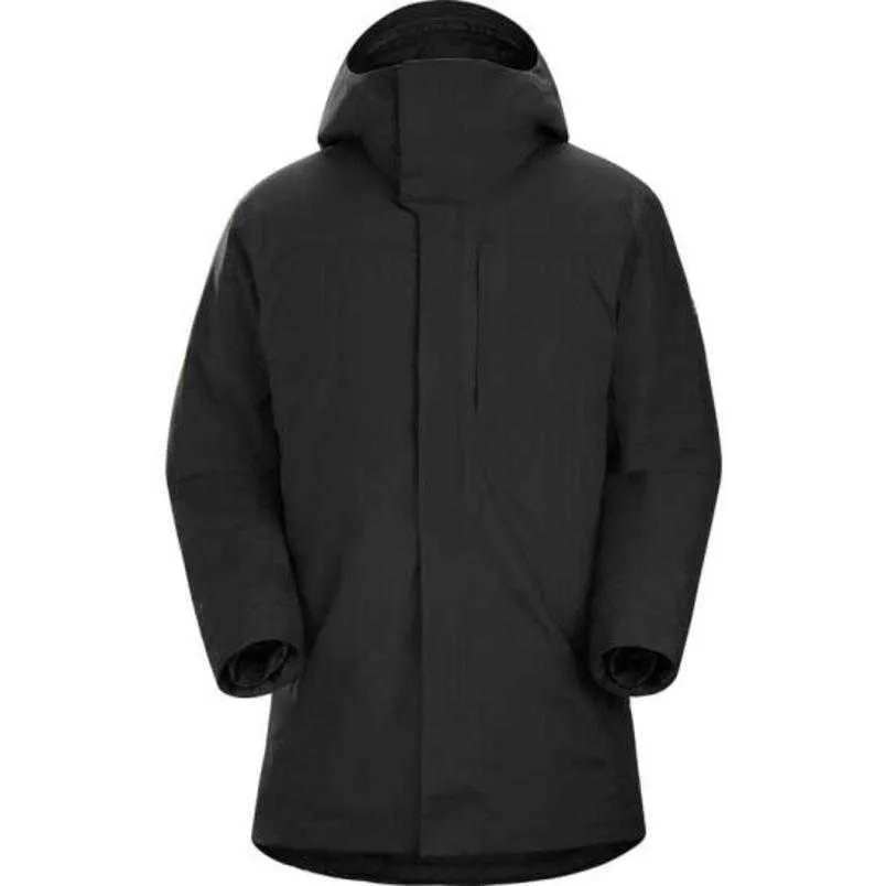 Arcterys Jack Hardshell Beta-jassen Heren Gtx Winddicht Waterdicht Capuchon Charge Coat Thermo Series Lang Dons Warm Parker Dagelijks Casual Veelzijdig Zwart Xs