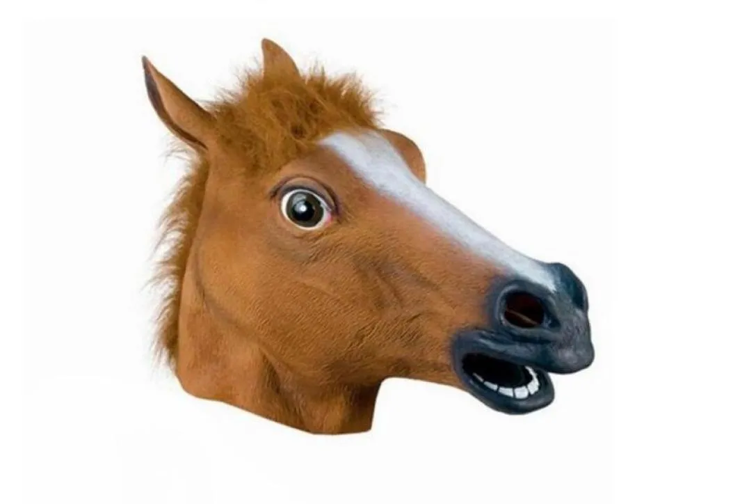 Creepy Horse Mask Head Halloween Costume Theater Prop Novelty9194001