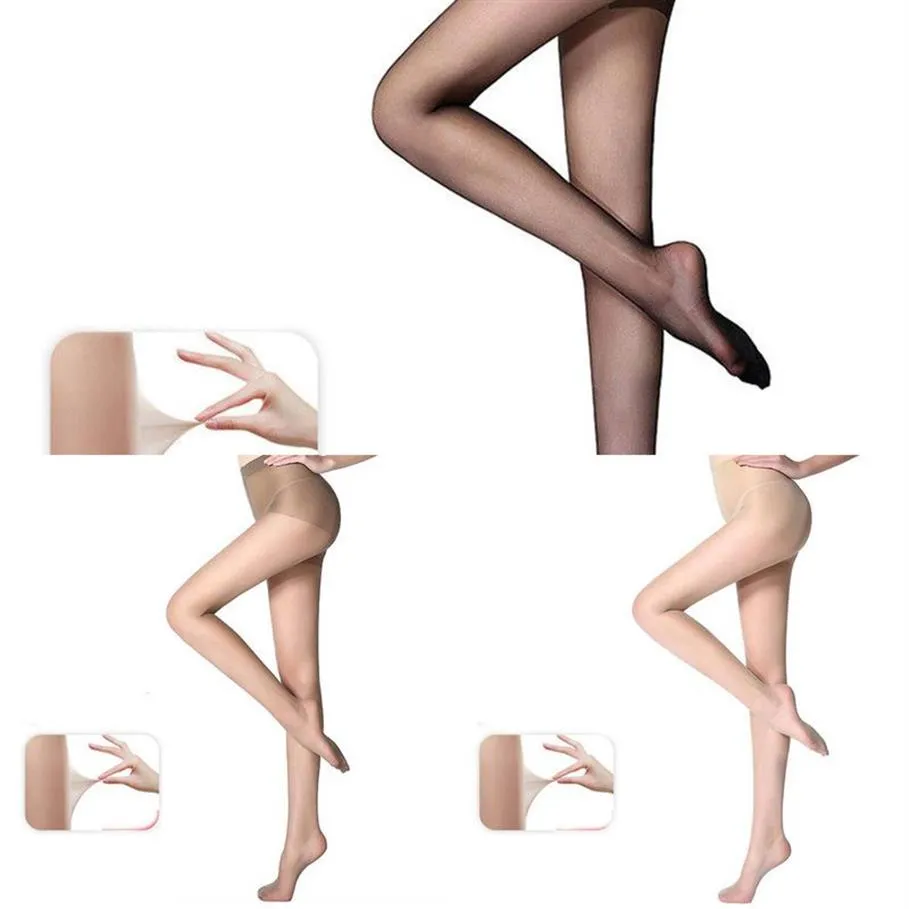 Plus Size Super Elastic Tights Women Stockings Body Shaper Pantyhose 30D Stocking Tight Sexy Hosiery Underwear X0521219V