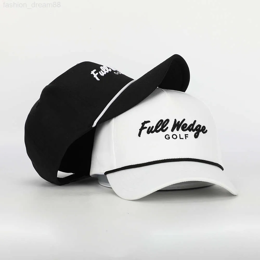 OEM Personalizza il tuo ricamo 5 pannelli Uomo Donna Running Sport Gorras Cap Nylon Bianco Cappello da golf in corda