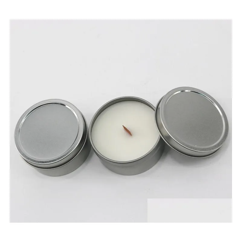 Velas de cera de soja vela planta natural eco amigável bougie com latas de folha de flandres perfumadas pacote velas poluição casa jardim decoração de casa dhwig