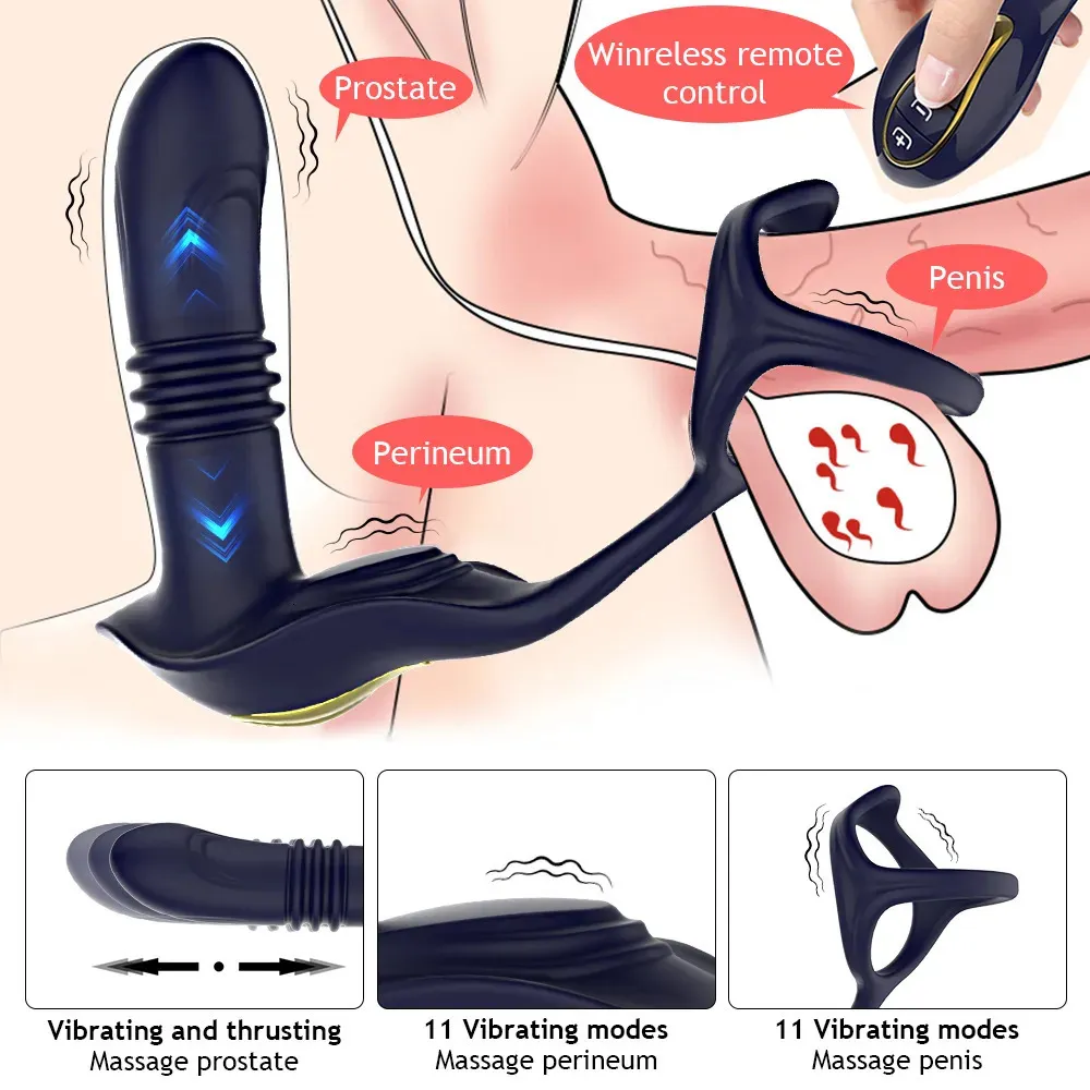 Vibrators Male Thrusting Prostate Massager Anal Plug... From Gou05, $10.12  | DHgate.Com