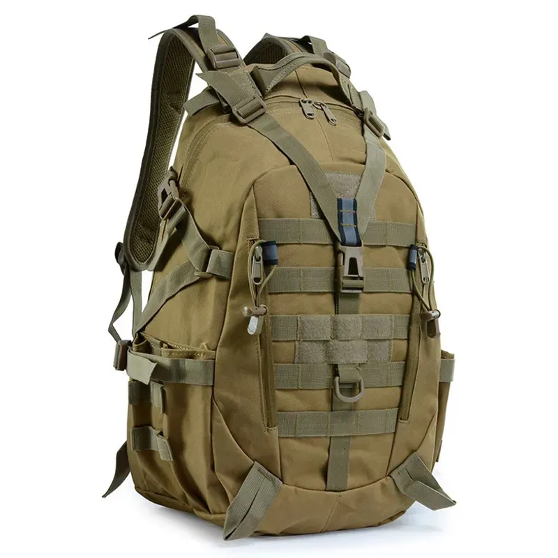 Backpack 40L Camping Hiking Backpack Men Military Tactical Bag Outdoor Travel Bags Army Molle Climbing Rucksack Hiking Sac De Sport Bag 231018