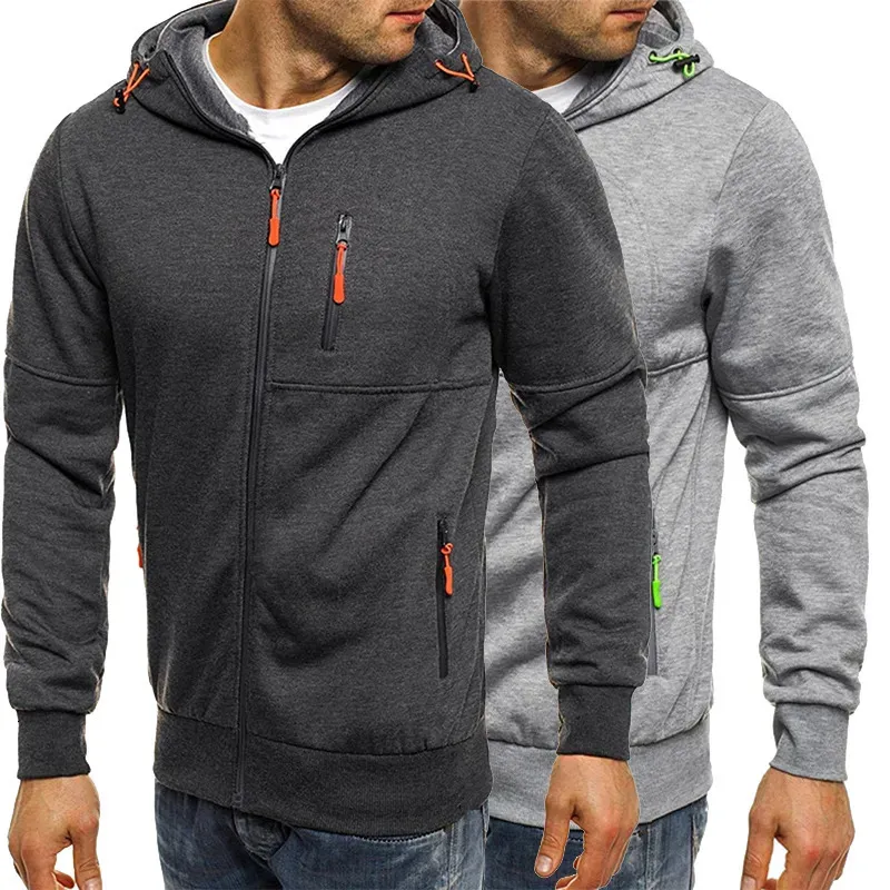 Sweat-shirt à capuche pour hommes, veste, manteau, Cool, décontracté, fermeture éclair, vêtements de sport, à la mode, 231018