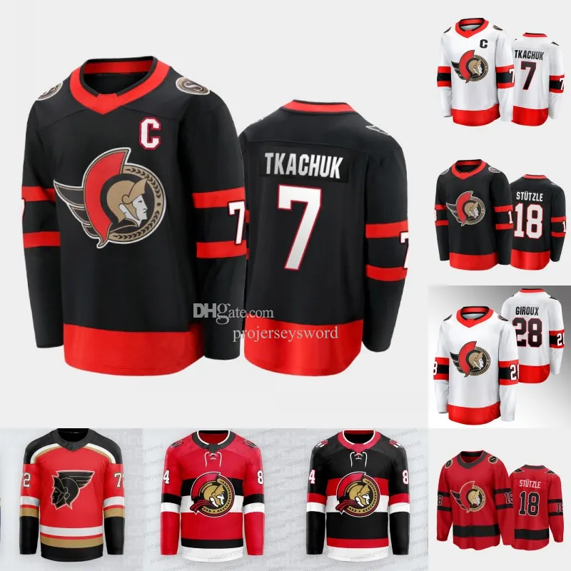Ottawa Brady Tkachuk Senator Jersey Tim Stuetzle Jakob Chychrun Claude