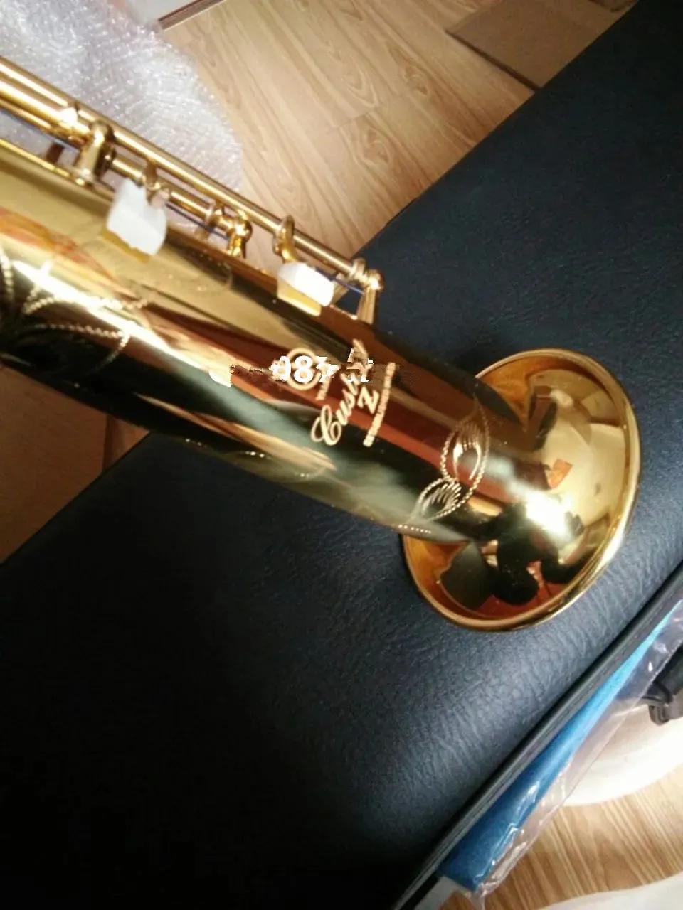 Kalite Japonya Markası YSS-82Z Soprano saksafon düz soprano B-Flat Sax Mouthpiece Ligature Reed Boyun Müzikal Enstrüman Deri Kılıf Ücretsiz