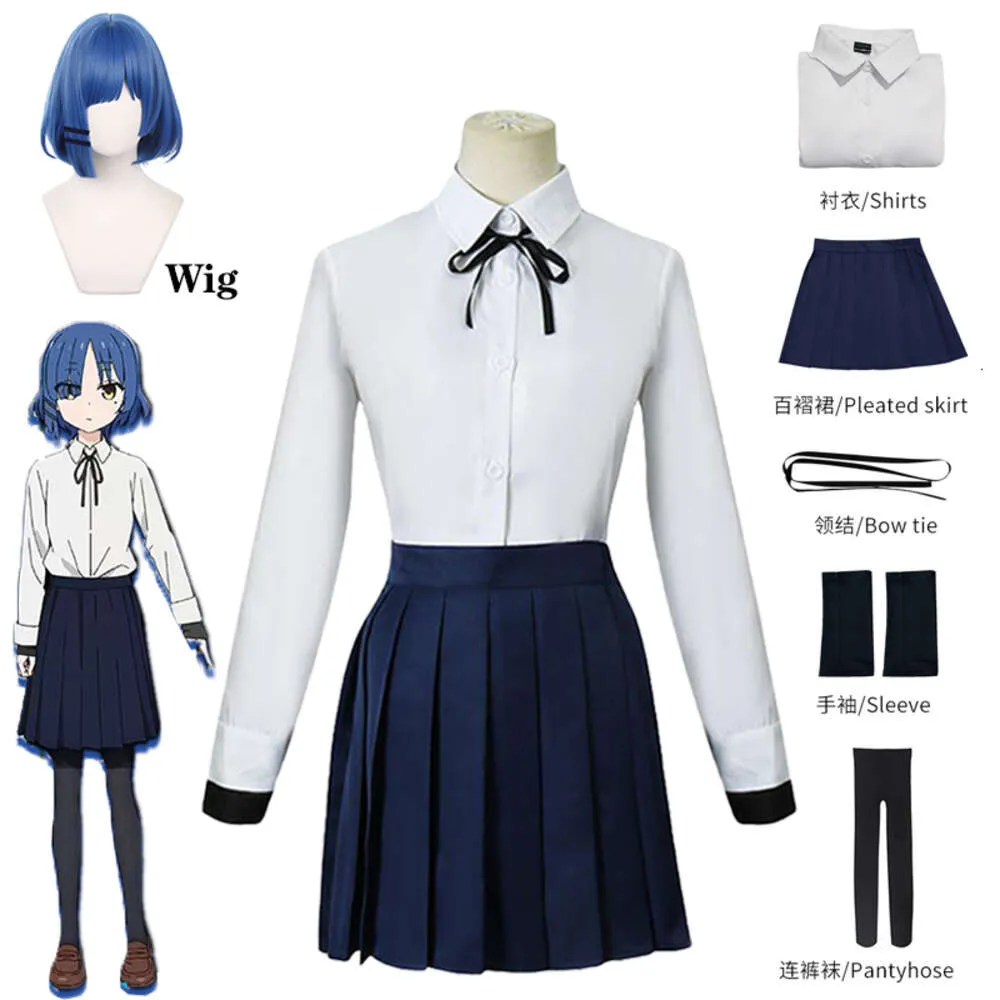 Anime Bocchi the Rock Cosplay Costumes Hitori Nijika Ijichi Ryo Yamada Ikuyo Kita Roleplay Dress JK Uniform Wig Skirtscosplay