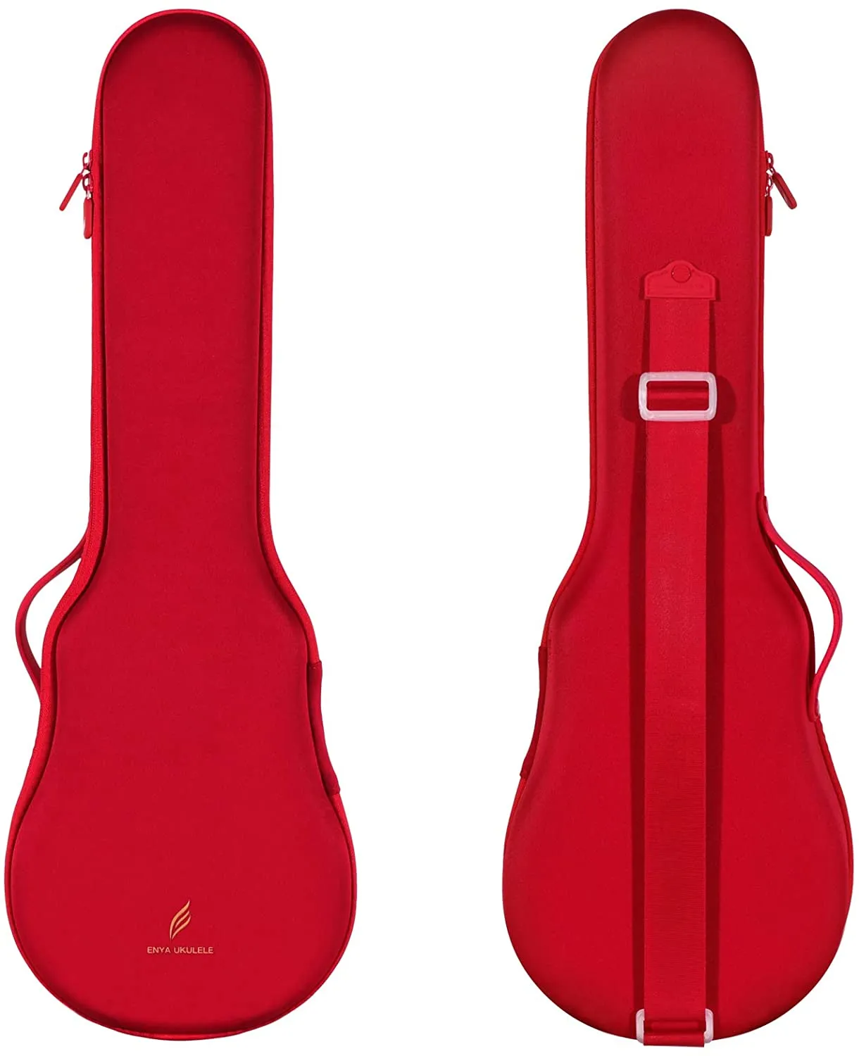 Enya Nova-Ukulele Intelligent Acoustic Guitar red, 4 Strings, Carbon Fiber, Beginner Instrument, 23", U, 23"