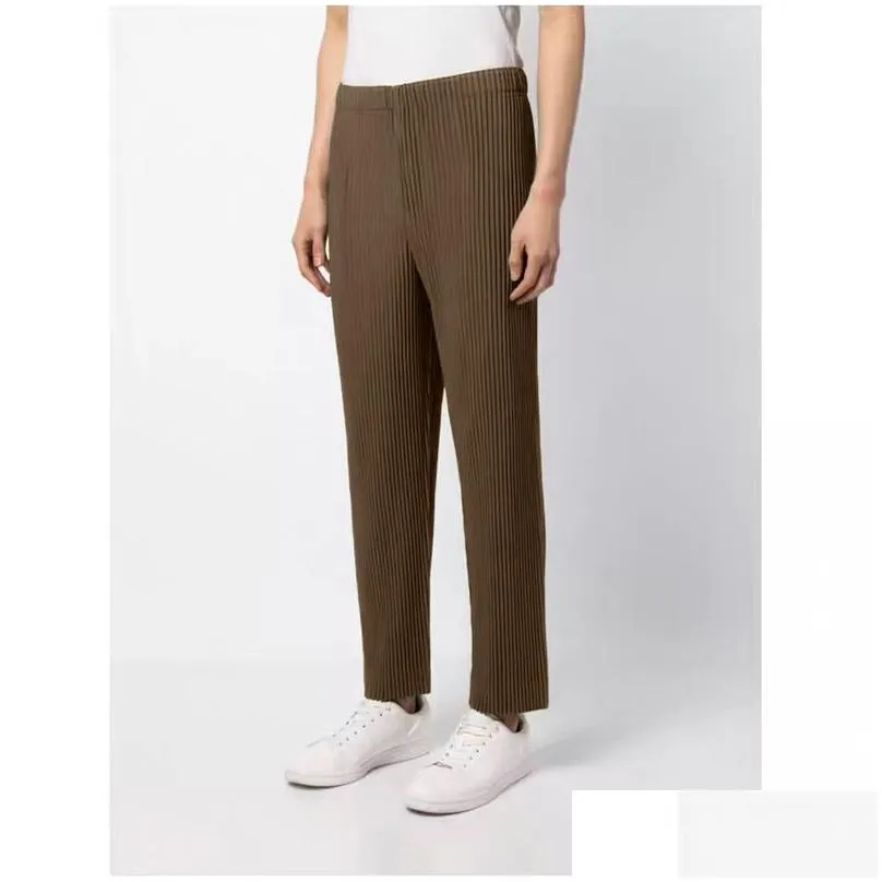 Pantalon homme Miyake plissé 2024 automne H P costume décontracté mode Style de rue sport Jogging hommes livraison directe Miyake pantalon Miyake Plissé Pantalon 893