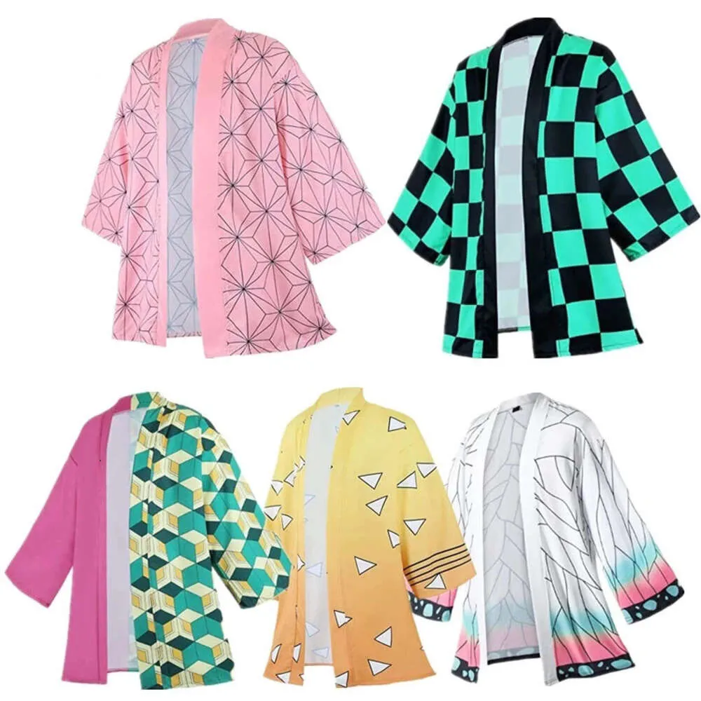 Cosplay Kostuum Demon Slayer Kimetsu Geen Yaiba Haori Kimono Agatsuma Zenitsu Kochou Shinobu Zomerjas Shirt Anime Clothescosplay