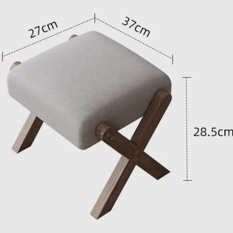 Baby Chairs Nordic Furniture Retro Simple Household Wooden Taboret Comfortable Stable Step Stool Iving Room Children Small Chair 231018