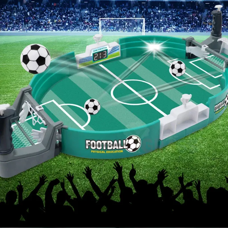 Jogo de tabuleiro de futebol de mesa de futebol para festa de família mesa jogar bola brinquedos de futebol crianças meninos esporte ao ar livre portátil multigame presente 231018