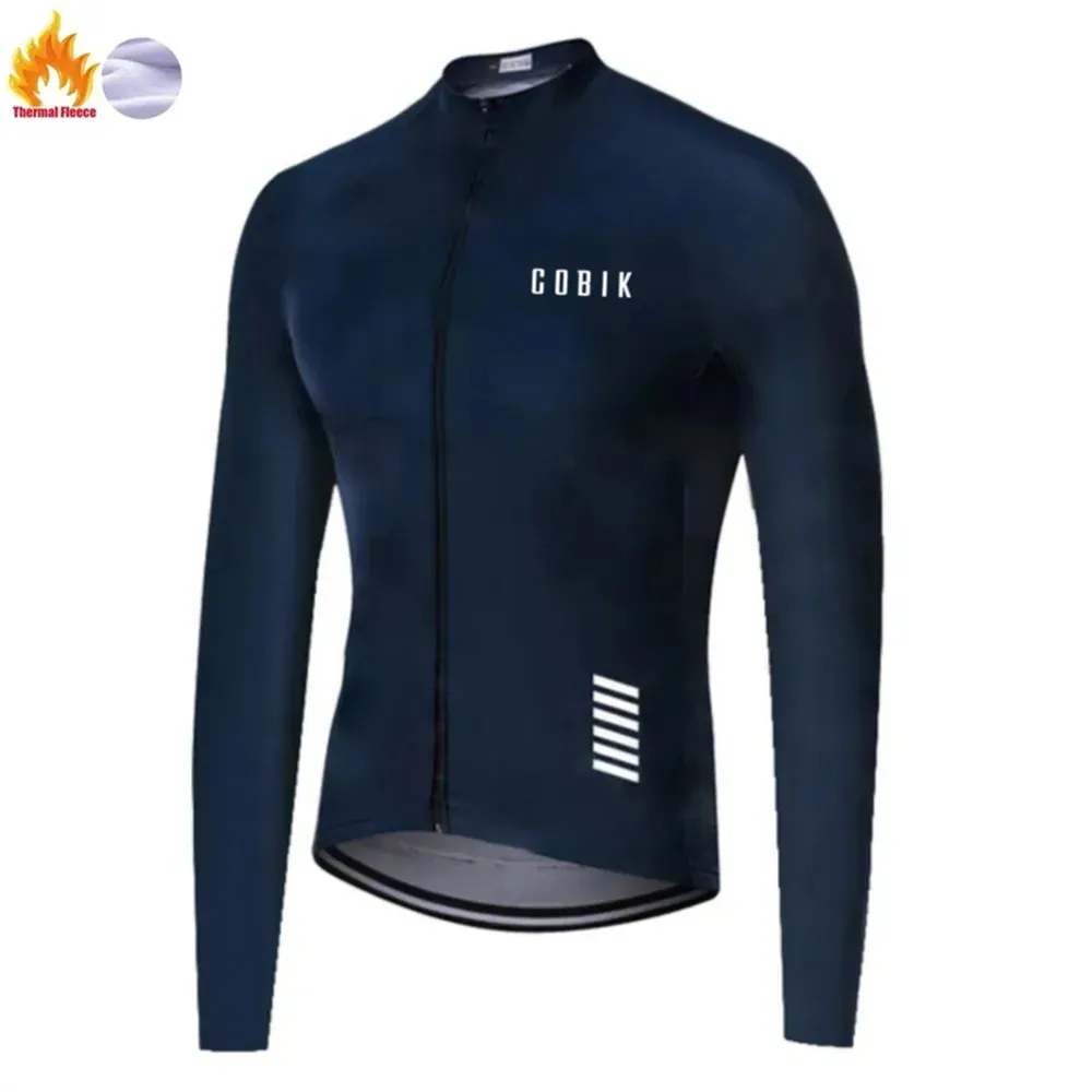 Vestes de cyclisme Cobik vêtements de cyclisme hommes hiver Sports de plein air veste cachemire chaud à manches longues cyclisme laine haut route VTT uniforme 231018