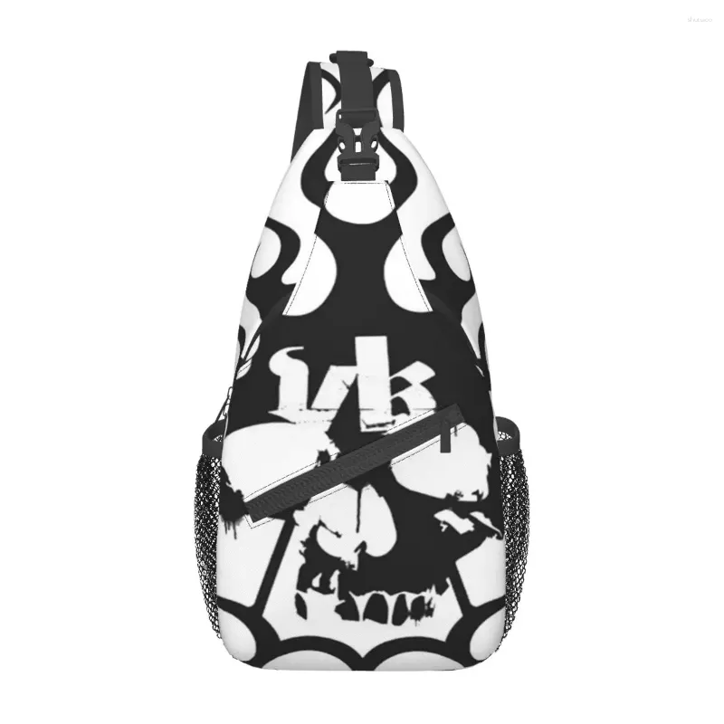 Seesäcke Kontra K DPK Vollkontakt Totenkopf Schlagring Brusttasche Personalisiert Polyester Stoff Täglich Schönes Geschenk Anpassbar