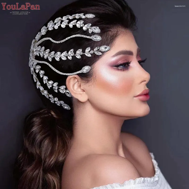 Saç klipleri Youlapan Crystal Bridal Comb Kadın Klipsi Düğün Aksesuarları Takı El Yapımı Gelin Başlık Nedime Headwear HP525