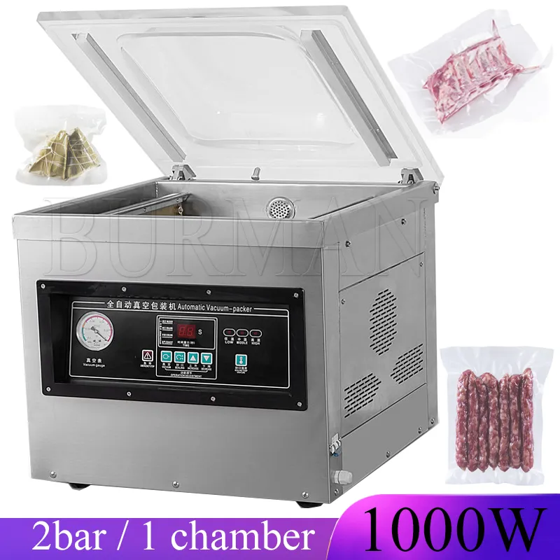 Commercial Single Chamber Vacuum Packing Sealer For Meat, Fish Shop