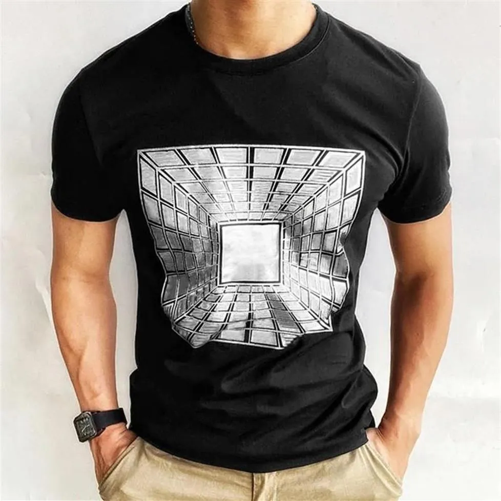 Erkekler T-Shirt 3D Baskı Tasarımcısı Kısa kollu yüksek kaliteli kumaş hızlı kuruyan hızlı kurutucu anti-kırışıklık önleyici klasik erkekler T-S308B