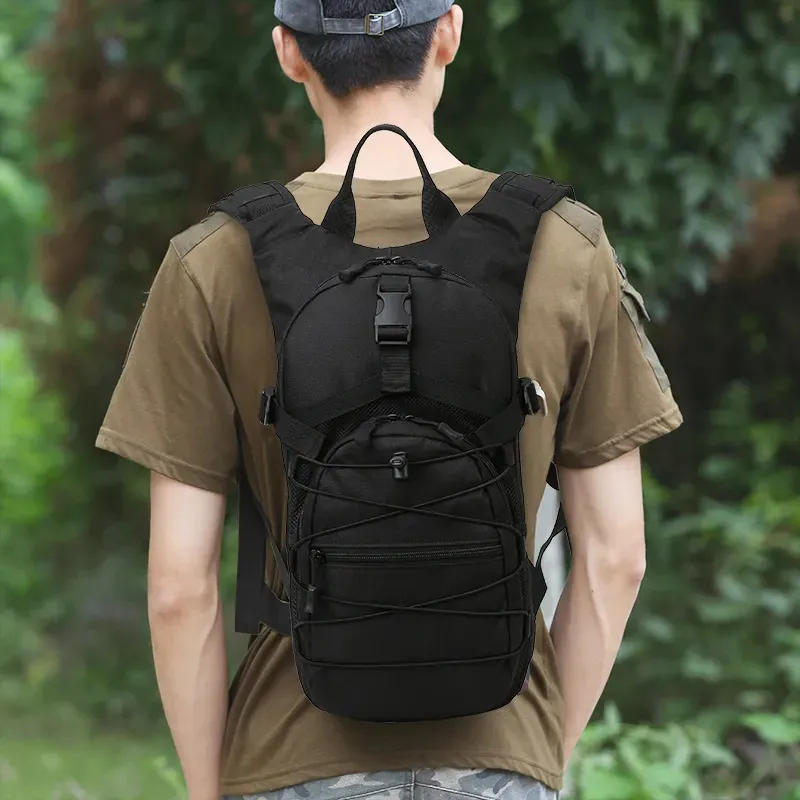 배낭 15L Molle Tactical Backpack 800D 옥스포드 군용 하이킹 자전거 배낭 야외 스포츠 사이클링 등반 캠프 가방 군대 XA257D 231018