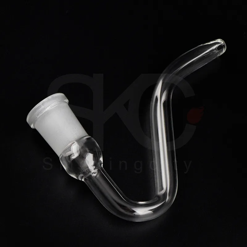 Raccoglitore di cenere di vetro da 14mm 18mm Raccoglitore di cenere da 4,5 pollici Spessore Pyrex trasparente Gorgogliatore Ashcatcher con ciotola di vetro Gancio a J tubi Bong ad acqua