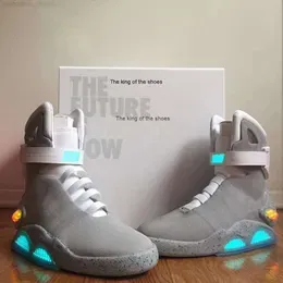 Boots Outdoor Shoes Sandals 2022 Release Authentic Air Mag Back to the Future Fashion Sneakers Mens Women Sports Shoes LED Lighting Outdoor Size 40-47