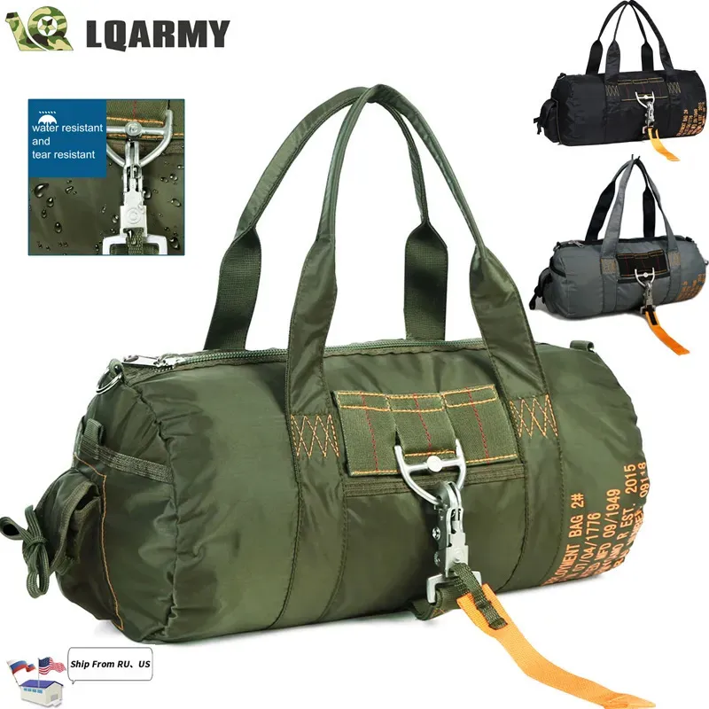 Zaino LQARMY Tattico Paracadute Sport Borsone Borsa da viaggio in nylon 1000D Borsa da viaggio per esterni Borsa da campeggio tattica a tracolla 231018