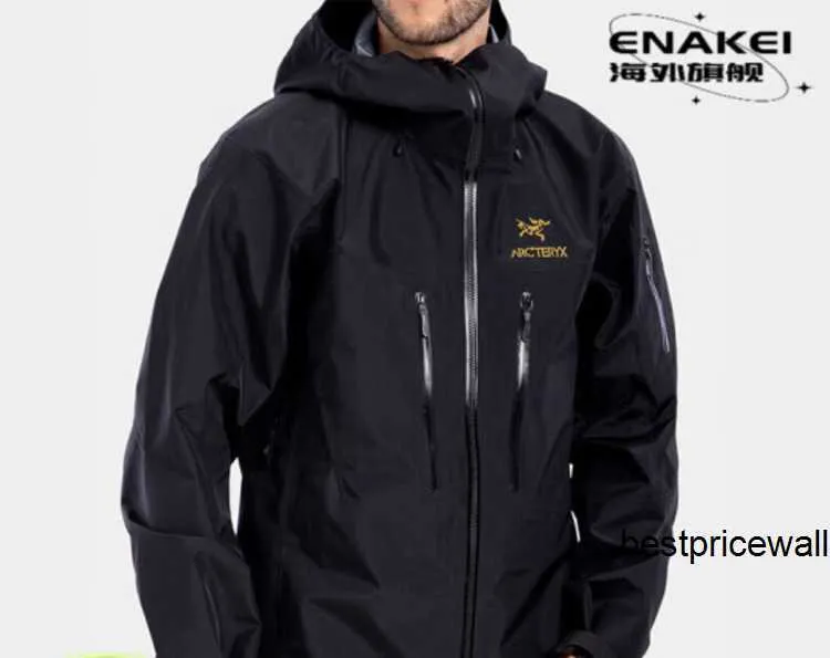 Veste Arcterxy pour hommes ARC'TERXY Alpha SV 6e génération du Canada Archaeopteryx Manteau de charge à coque dure pour hommes 2568 6e génération nouvelle couleur -Or noir 24 carats 2568 L HBIG